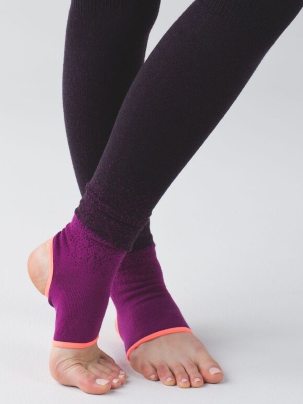 Lululemon Step Mindfully Leg Warmer- Black Grape / Regal Plum